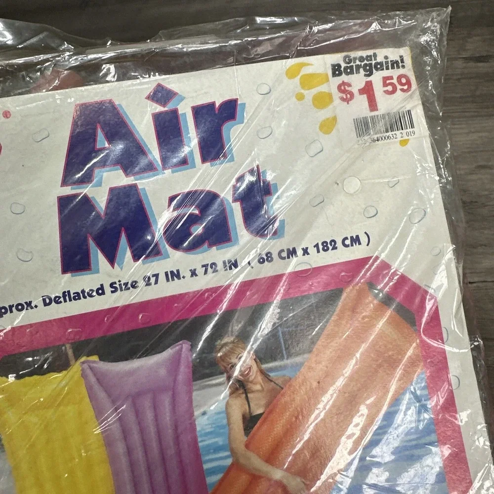 2 VTG Baywatch H2O Surf's Up Pamela Anderson Air Mat Tony NOS Pool Inflatable